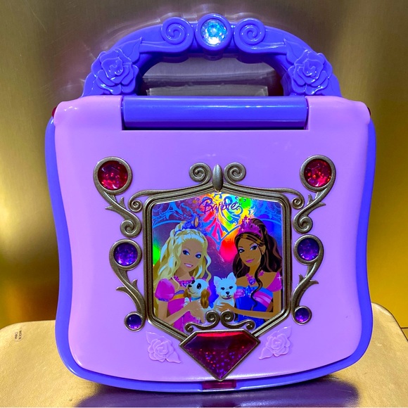 BARBIE THE DIAMOND CASTLE LEARNING LAPTOP, NUMBERS LETTERS, SHAPES, COLORS WORKS - Picture 1 of 16